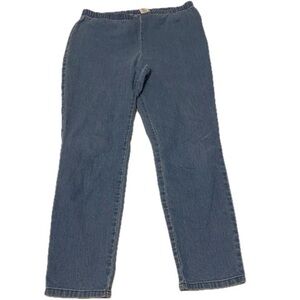RealSize Women’s Large Pull On Blue Jeans Casual Denim Everyday Wear